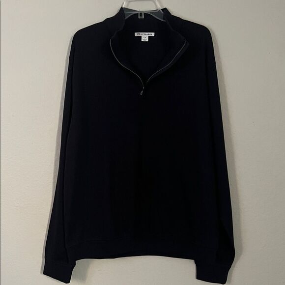 Cutter & Buck Black Pullover 1/4 Zip Supima Cotton in Size L - Picture 3 of 13